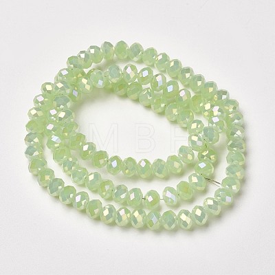 Electroplate Glass Beads Strands EGLA-A034-J6mm-T03-1