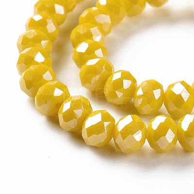 Electroplate Glass Beads Strands LS-EGLA-A034-P1mm-A07-1
