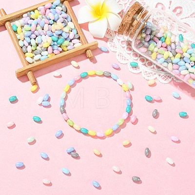 500Pcs Baking Paint Opaque Glass Beads GLAA-CJ0003-01-1