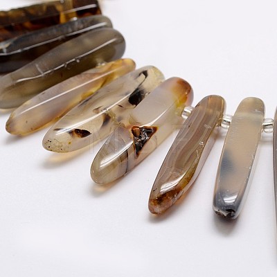 Natural Agate Bead Strands G-A171-12-1
