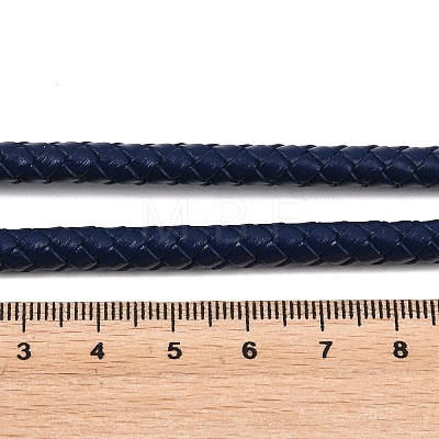 Braided Leather Cord with Core WL-F009-6mm-04-1