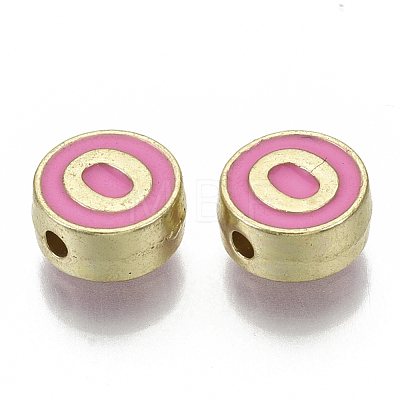 Alloy Enamel Beads ENAM-S122-028O-NR-1