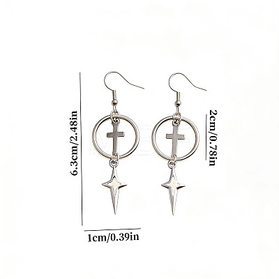 Zinc Alloy Dangle Earrings WGD9300-01-1