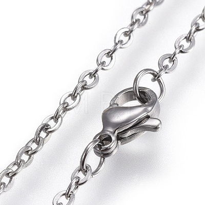 304 Stainless Steel Pendant Necklaces NJEW-L150-20-1