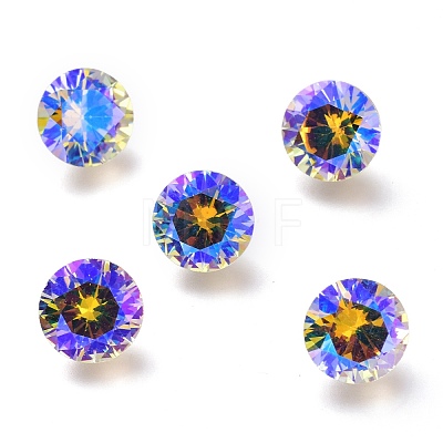 Cubic Zirconia Pointed Back Cabochons ZIRC-H108-11C-001PS-1