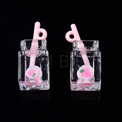 Imitation Drink Resin Pendants LS-CRES-S359-32L-1