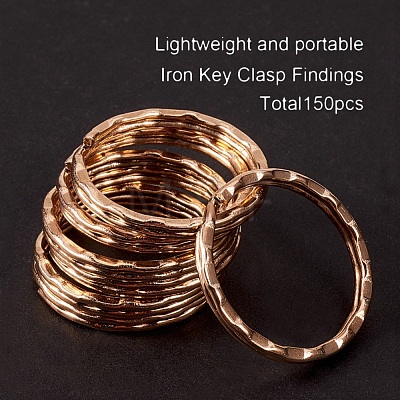   Iron Key Clasp Findings KK-PH0023-54G-1