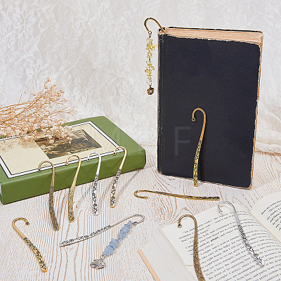 20Pcs 4 Styles Alloy Bookmark Findings DIY-SC0033-58-1