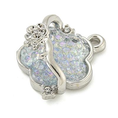 Alloy And Resin Pendants PALLOY-S029-01B-01-1