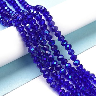 Electroplate Glass Beads Strands EGLA-A034-T10mm-L16-1