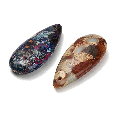 Dyed Natural Imperial Jasper Pendants G-H355-03-1