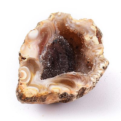 Natural Geode Agate Druzy Agate Display Decorations DJEW-I014-01A-1