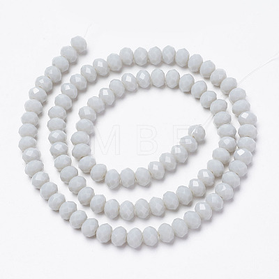 Opaque Solid Color Glass Beads Strands EGLA-A034-P2mm-D15-1