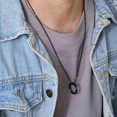 Nordic Rune Ring 304 Stainless Steel Pendant Necklaces for Men FS-WGC3540-02-1