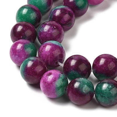 Natural Dyed Jade Beads Strands G-M402-C04-05-1
