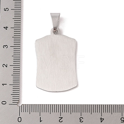 304 Stainless Steel Pendants STAS-M068-12P-1