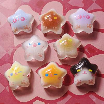 Luminous Transparent Resin Cabochons CRES-A062-01-1