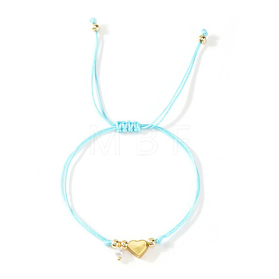 Imitation Pearl Charm Bracelets SI5748-9-1