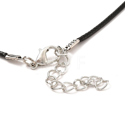 Magnetic Moon & Star with Rhinestone Pendant Necklaces for Girl Women NJEW-B081-01A-1