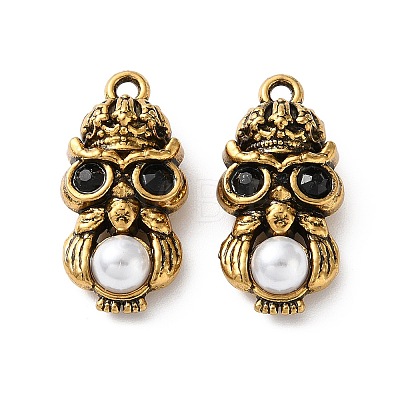 304 Stainless Steel & ABS Plastic Pearl Pendants PL-L002-04AG-02-1