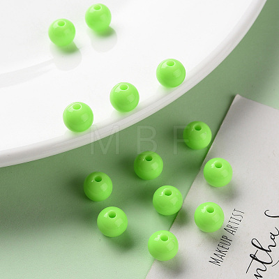 Opaque Acrylic Beads X-MACR-S370-C8mm-A30-1