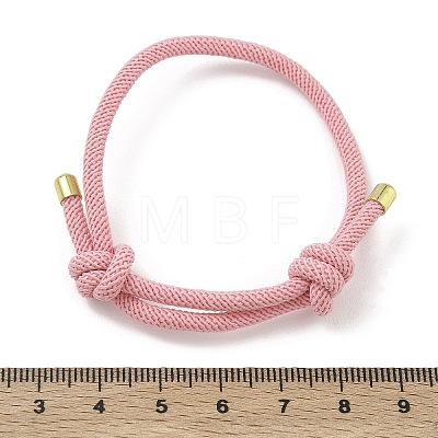 Adjustable Nylon Round Milan Cord Slider Bracelet Making FB-H001-01G-10-1