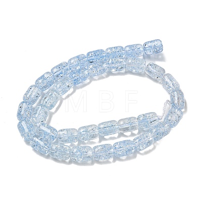 Transparent Crackle Glass Beads Strands GLAA-NH0001-04G-1