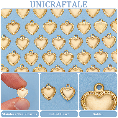 Unicraftale 304 Stainless Steel Charms STAS-UN0007-26G-1