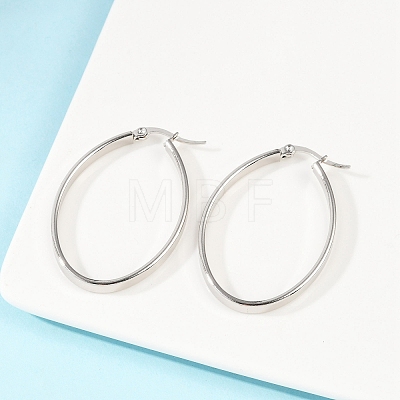 Non-Tarnish 304 Stainless Steel Hoop Earrings EJEW-L232-003A-P-1