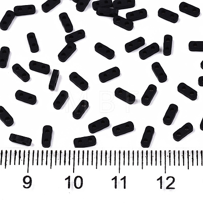 2-Hole Glass Seed Beads X-SEED-S031-S-SQ49F-1