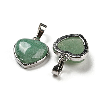 Natural Green Aventurine Pendants G-I358-A23-1