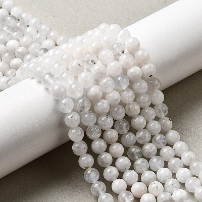 Natural Rainbow Moonstone Beads Strands X-G-D340-A01-6mm-1