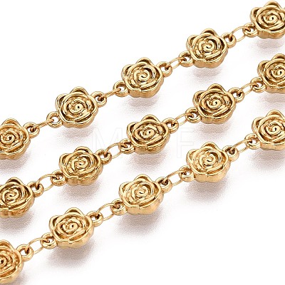5M 304 Stainless Steel Flower Link Chains CHS-T071-60G-1