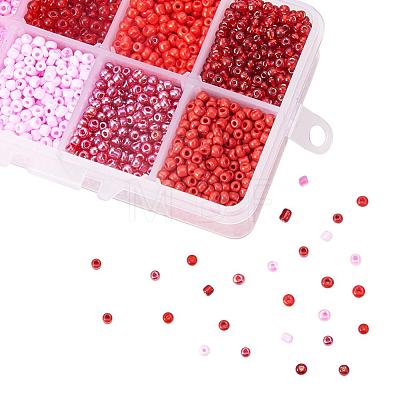 1 Box 8/0 Glass Seed Beads Round  Loose Spacer Beads SEED-X0050-3mm-07-1