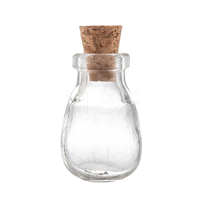 Oval Glass Bottle for Bead Containers X1-AJEW-R045-09-1
