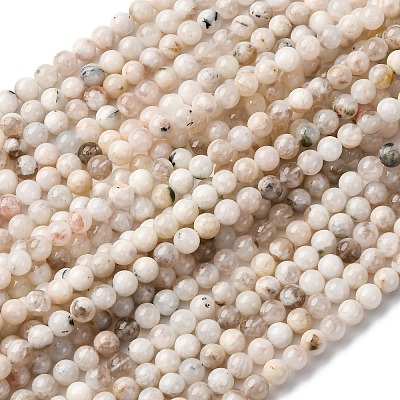 Natural White Moonstone Beads Strands G-I388-01-6mm-1