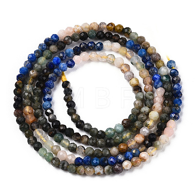 Natural Mixed Gemstone Beads Strands G-D080-A01-03-27-1