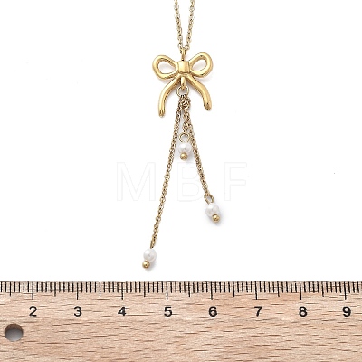 Ion Plating(IP) 304 Stainless Steel Pendant Necklace NJEW-K255-21G-1