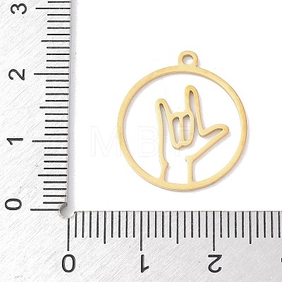 304 Stainless Steel Pendants STAS-Z131-01B-G-1