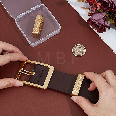 2Pcs Brass Belt Keeper Rings FIND-PH0061-85B-1