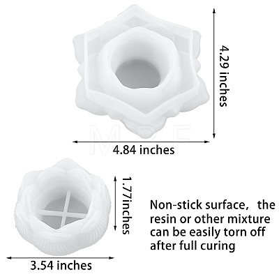 2Pcs 2 Styles Candle Holder Silicone Molds DIY-SZ0003-17-1