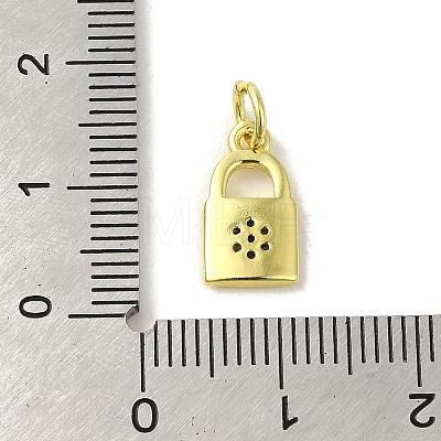 Brass Micro Pave Cubic Zirconia Charms KK-M283-28C-02-1