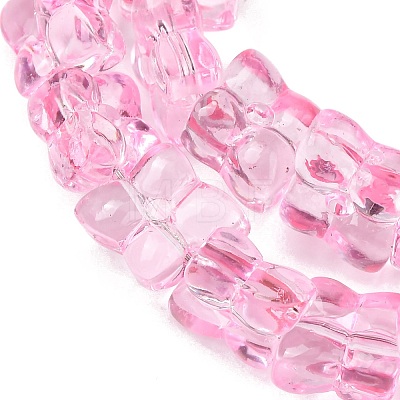 Transparent Glass Beads Strands GL-CBAAE04-01B-1