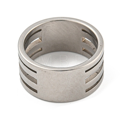 201 Stainless Steel Rings RJEW-A034-10P-1-1