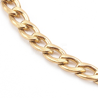 304 Stainless Steel Curb Chain Bracelets BJEW-JB06054-01-1