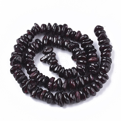 Natural Garnet Beads Strands G-S363-001-1