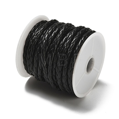 4-Ply Round Imitation Leather Braided Cord LC-XCP0001-06-1