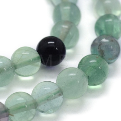 Natural Fluorite Beads Strands G-G763-06-8mm-1