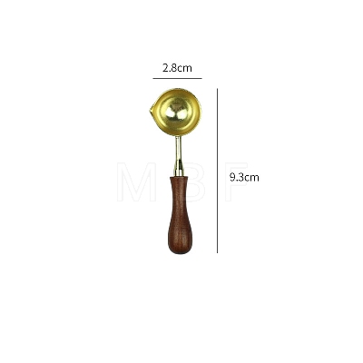 Stainless Steel Wax Sealing Stamp Melting Spoon PW-WG40451-08-1