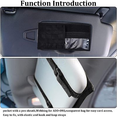 Nylon Car Sun Visor Organizers FIND-WH0125-11-1